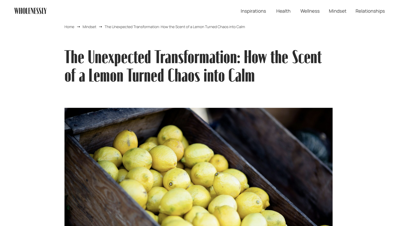 The Unexpected Transformation: How the Scent of a Lemon Turned Chaos ...