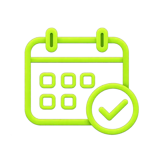 Kalender Icon für Versicherungsberatung mit Terminbuchung