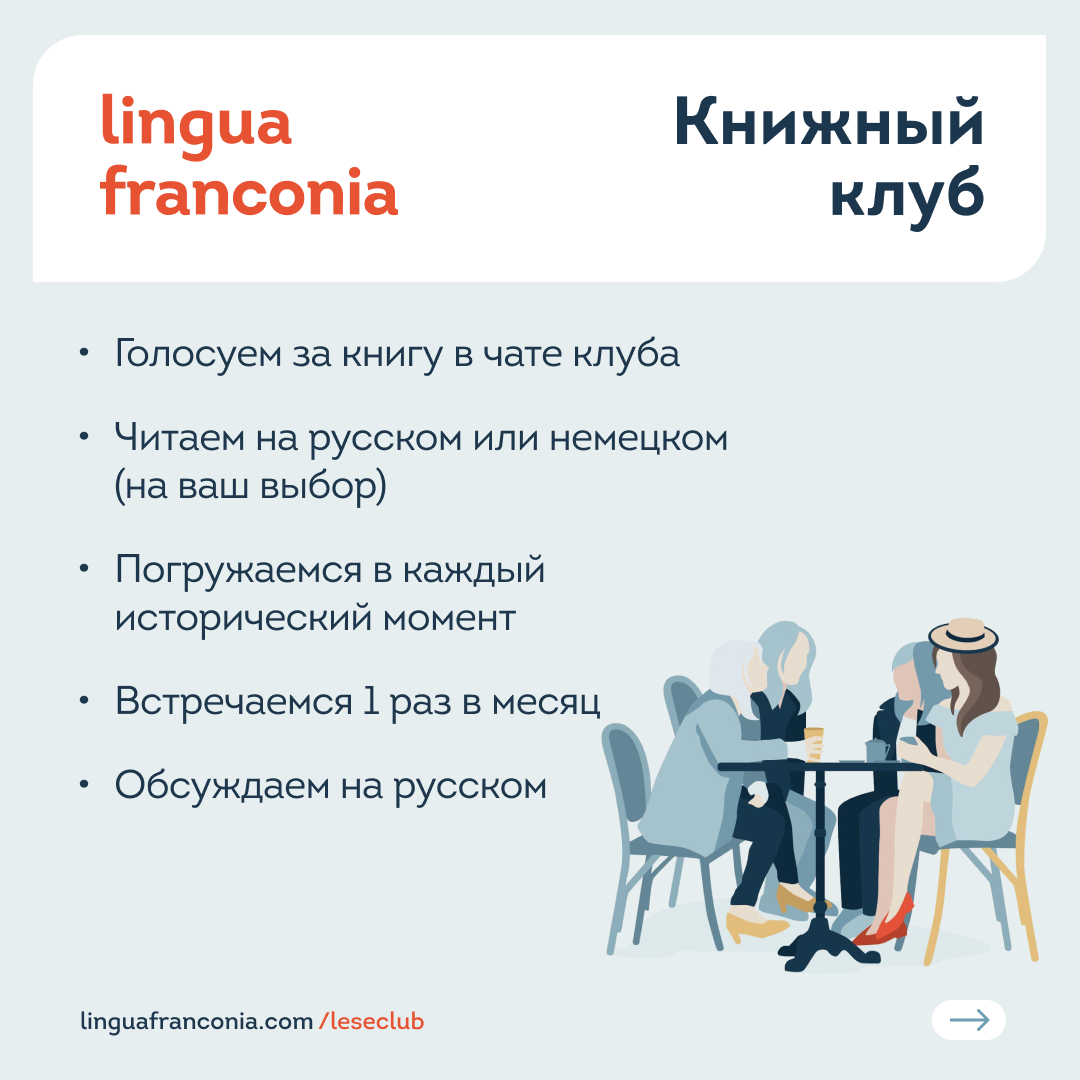 Книжный клуб. Читаем немецкую литературу | Онлайн-школа немецкого языка  lingua franconia