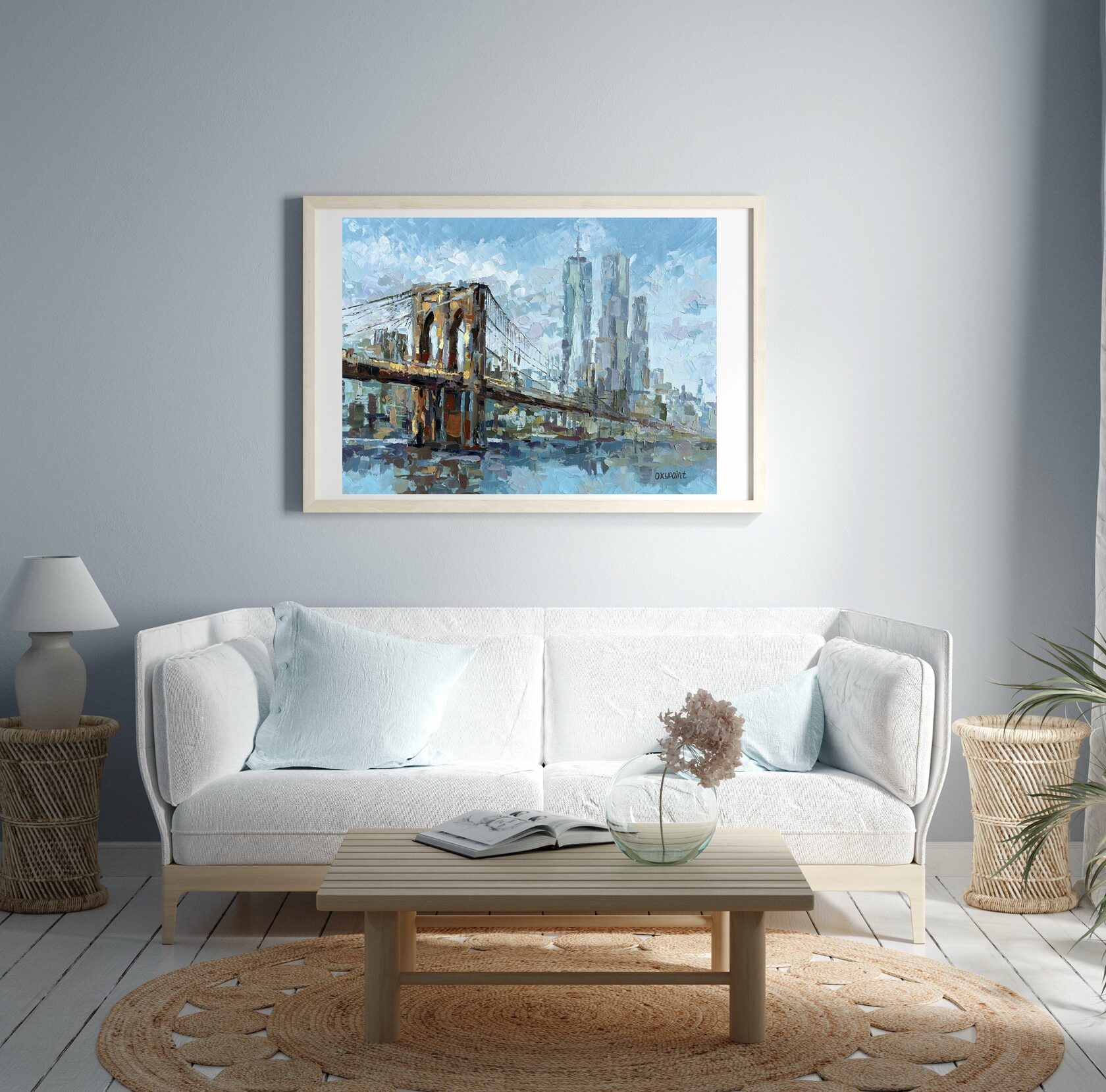 Brooklyn Bridge Fine Art print, New York Print painting