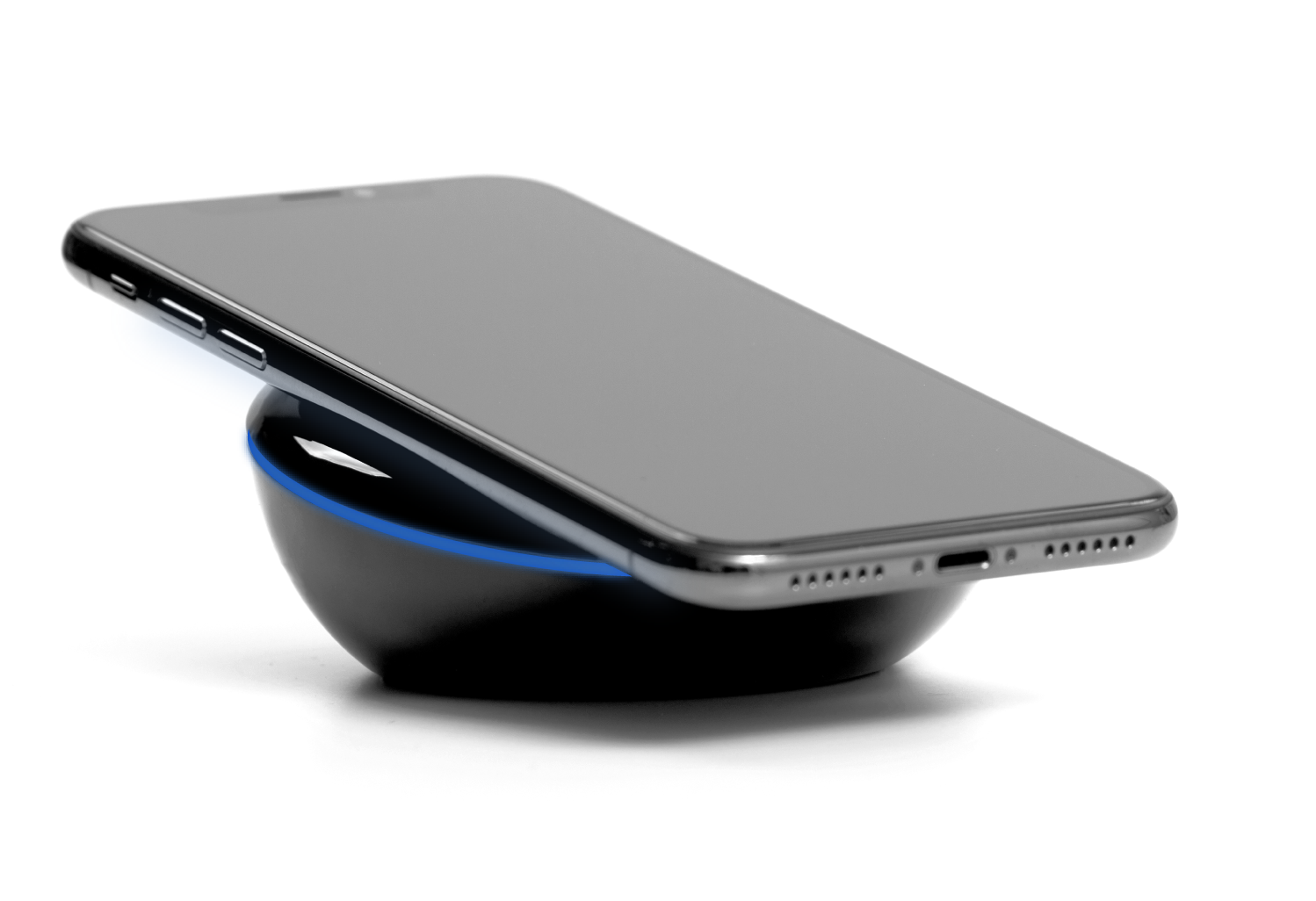 wireless charger and an iphone