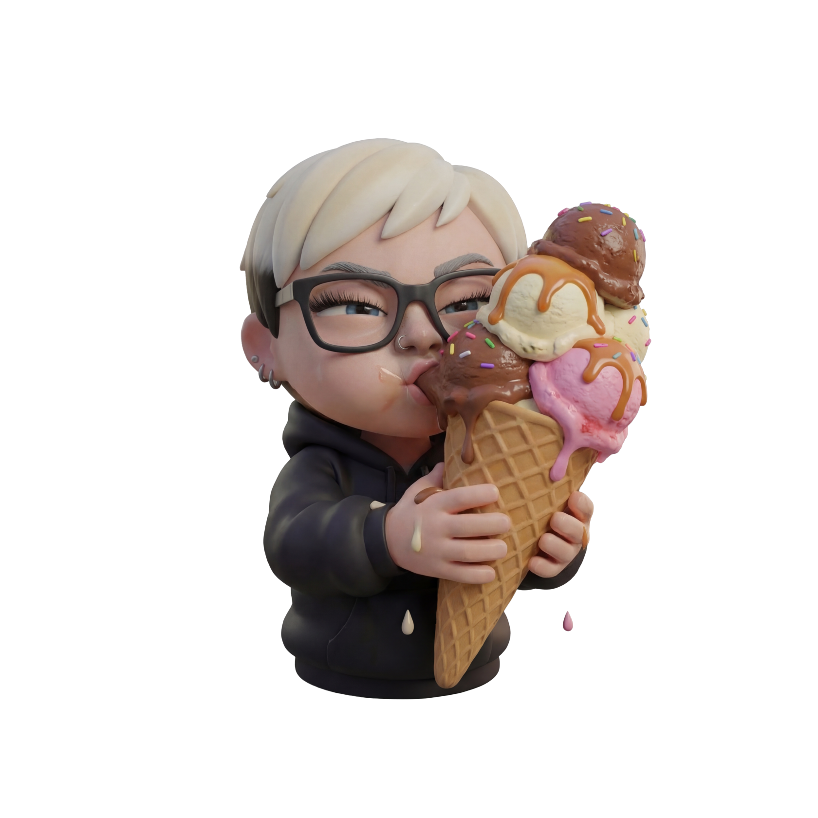 Sticker pack character, emotion 2