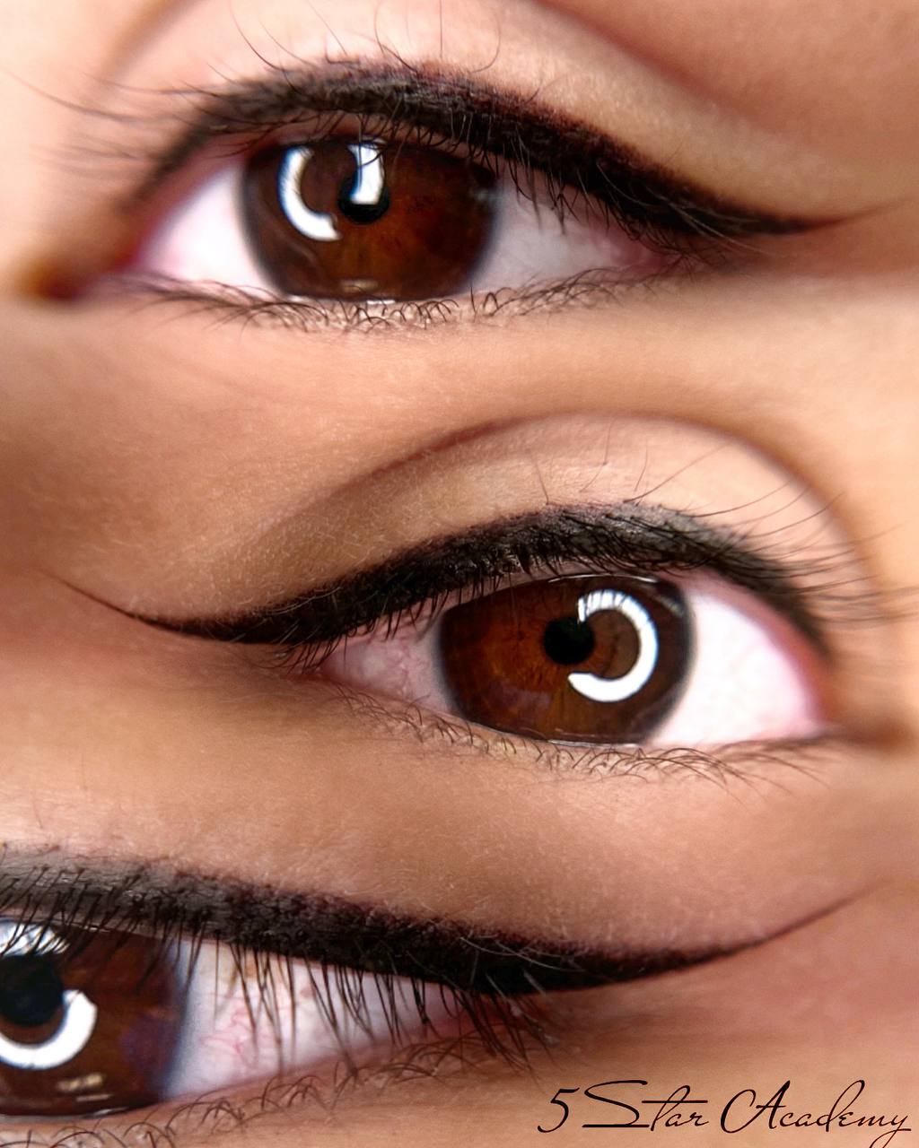 Student eyeliner result