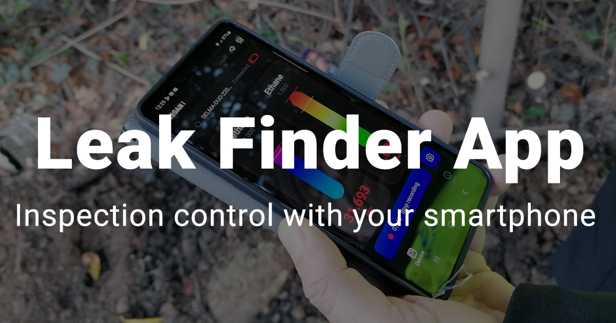 Leak Finder Application for handhel remote gas leak detectors| Pergam