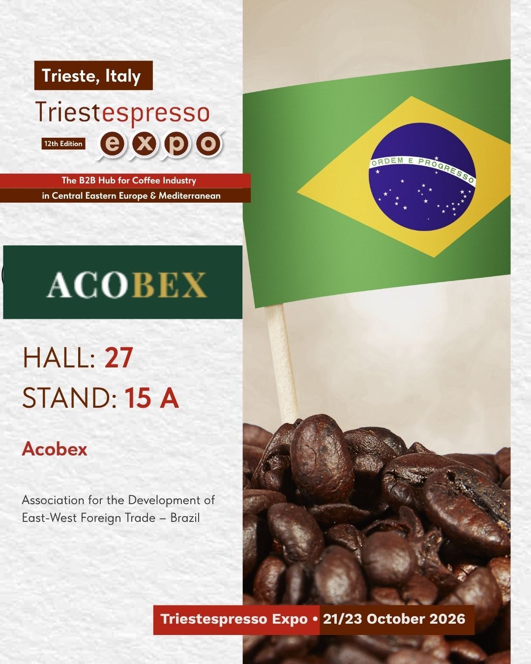 Acobex - Triestespresso Expo booth