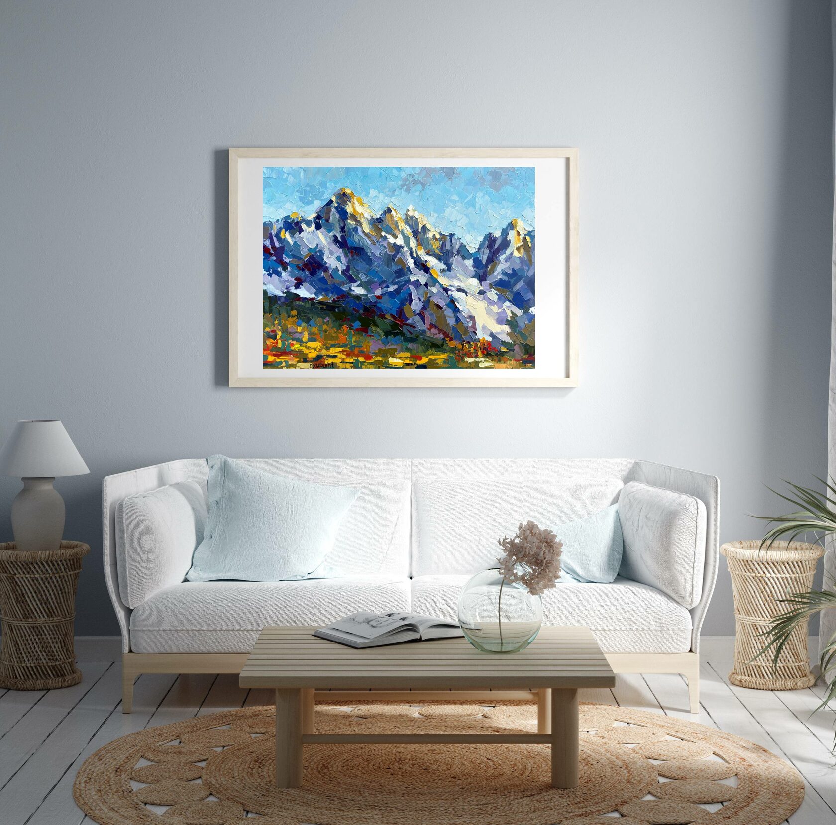 Alpine mountains fine Art print, mountain landscape Print