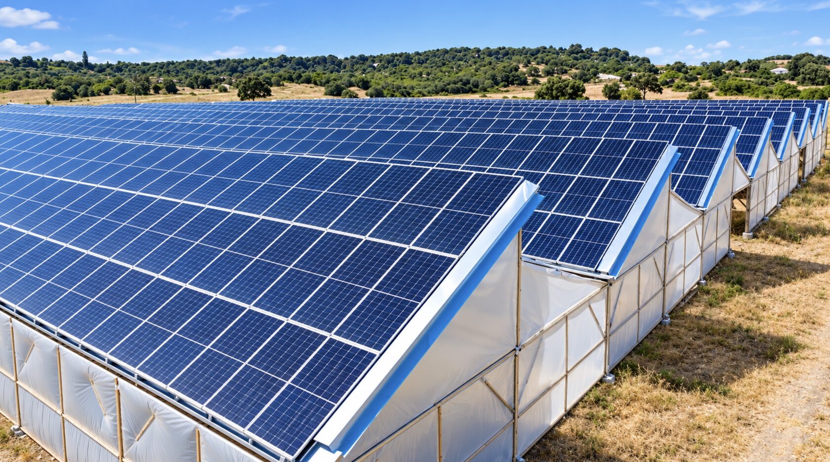 Installazione agrivoltaica in serra