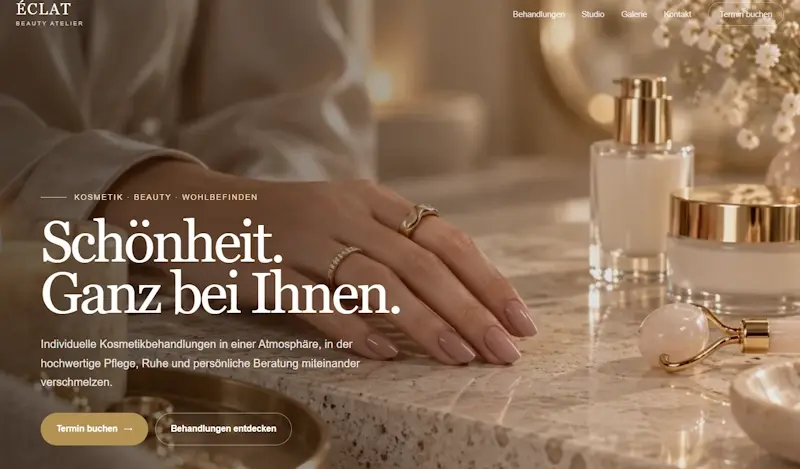 Designkonzept Kosmetikstudio