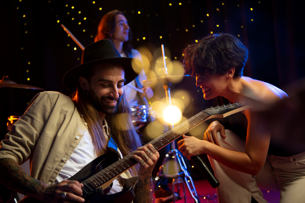 Musical band onboard a ship