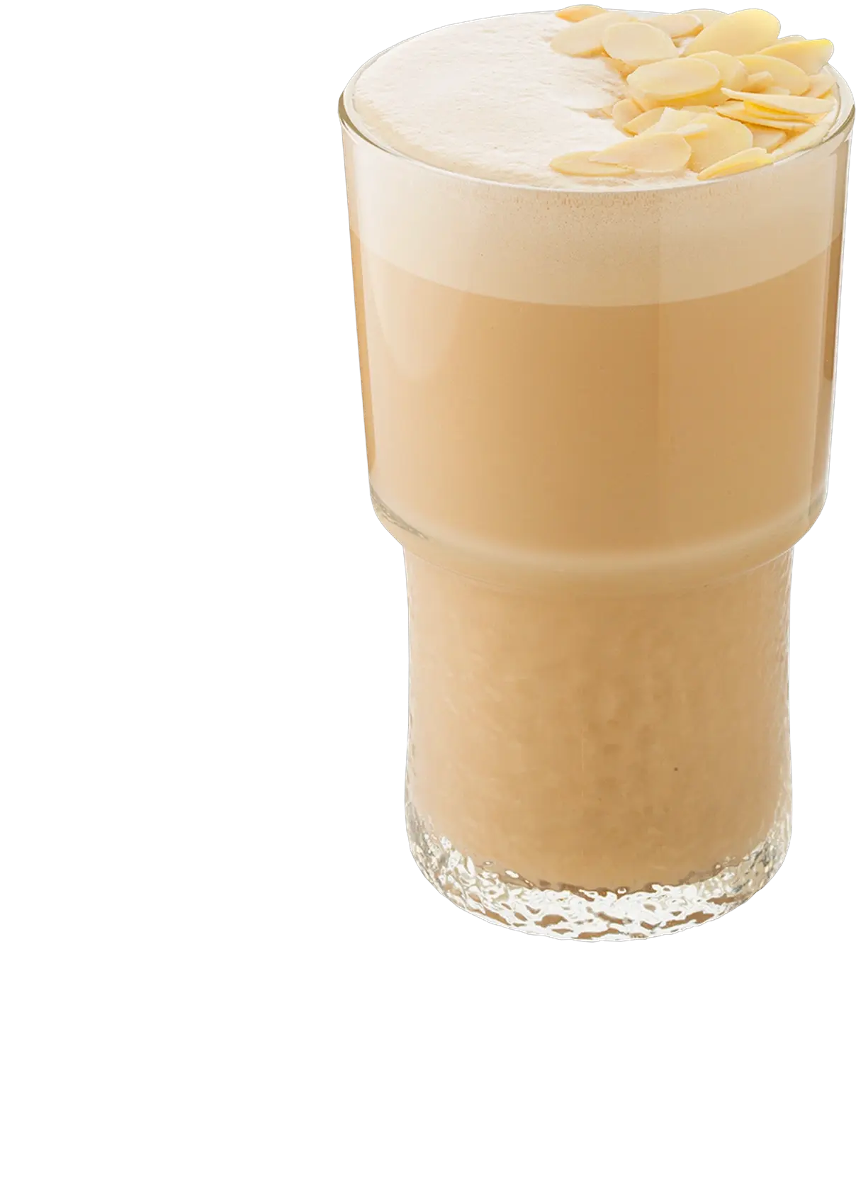 Iced cream latte prepared from The Base powder concentrate