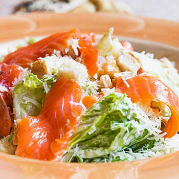 Caesar salad with salmons delivery from DEPO Salsa Grill Restaurant Kyiv