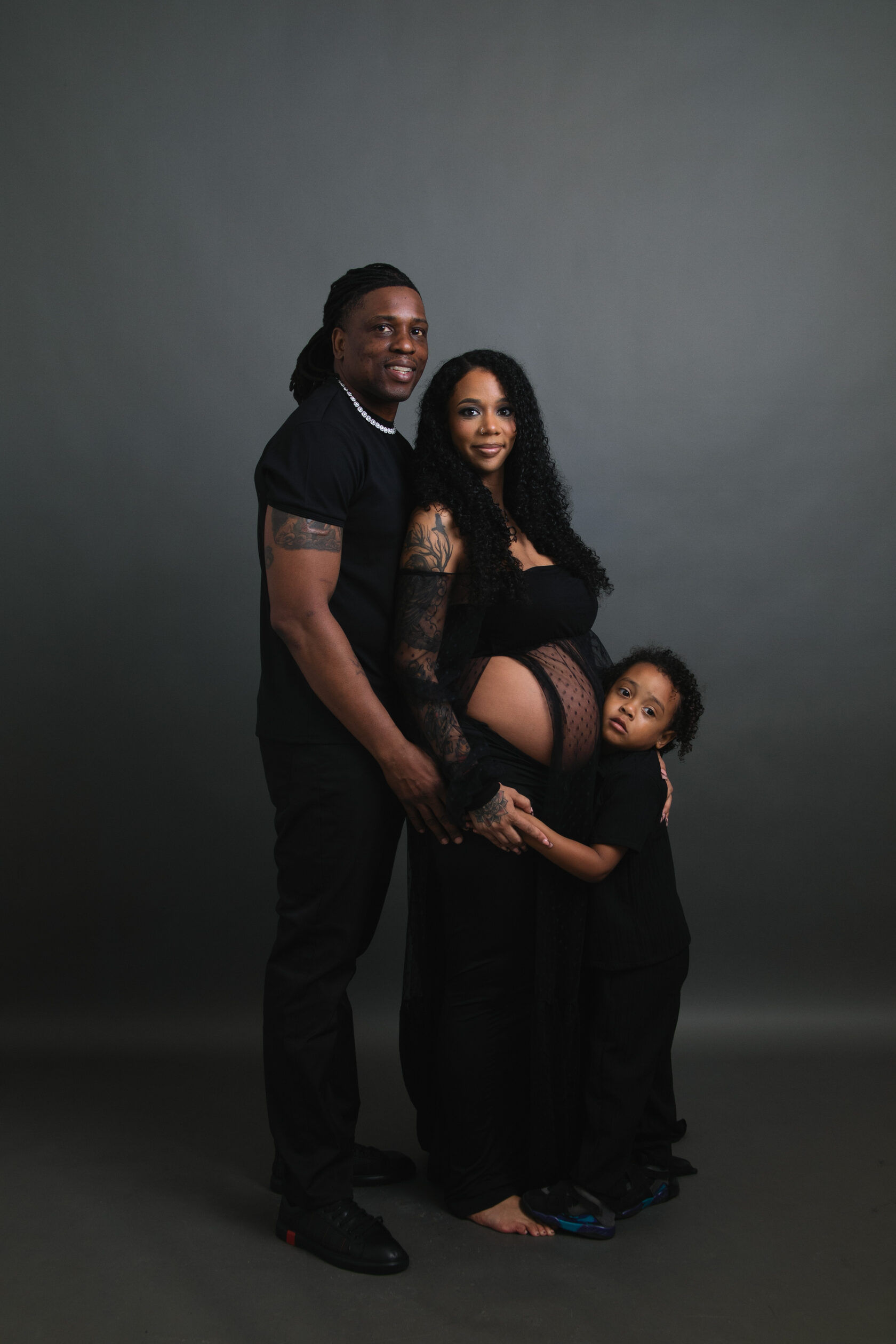 Pregnancy portraits in a private self-portrait studio San Francisco