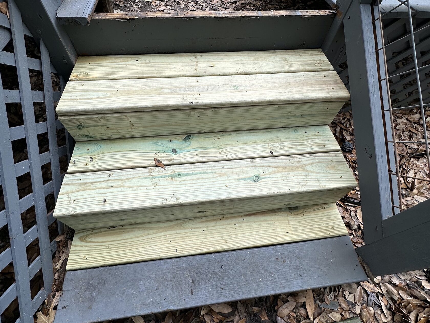 New pressure-treated decking installed Lakeway TX