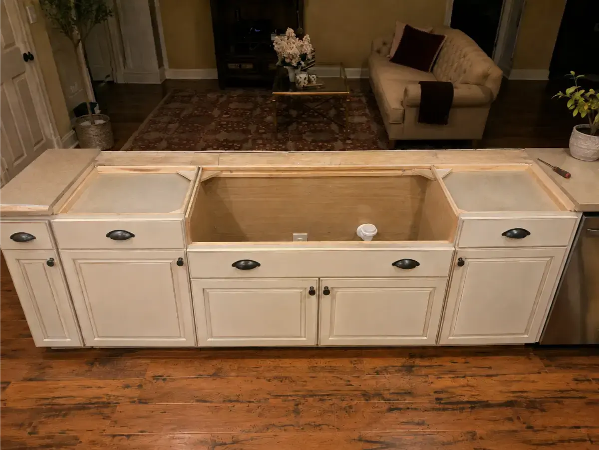Quartz Countertops and Full-Height Backsplash for Susan and Steve Seber