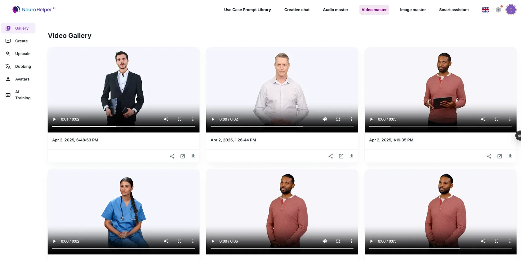 AI presenters for business videos
