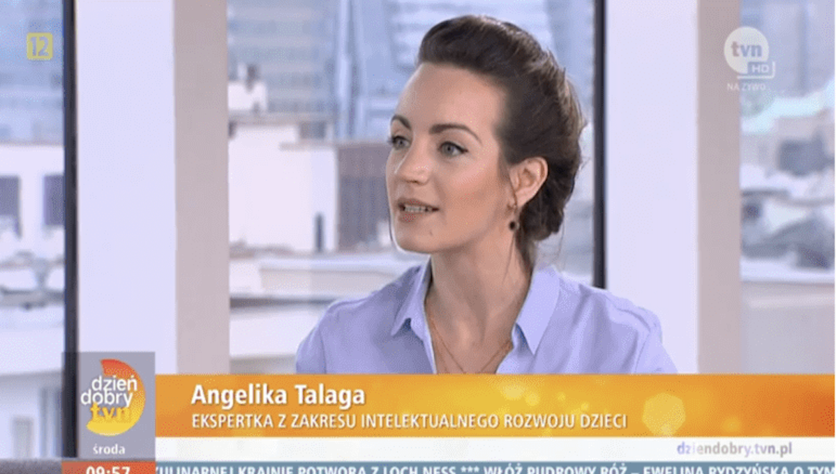 Angelika M. Talaga jako ekspertka w Dzień Dobry TVN