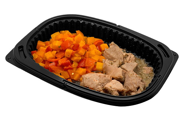 Baked turkey with vegetables
