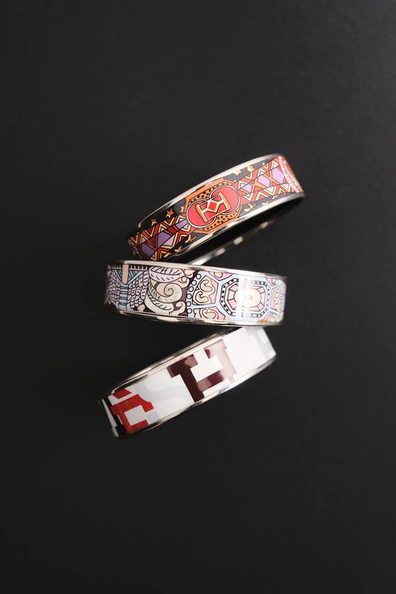 Hermès, эмалевые браслеты