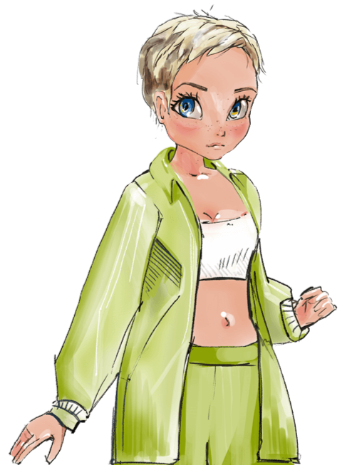 Мультяшный образ виртуального персонажа в 2D создается под ваш эскиз или отрисовывается с нуля профессиональными художниками по персонажам