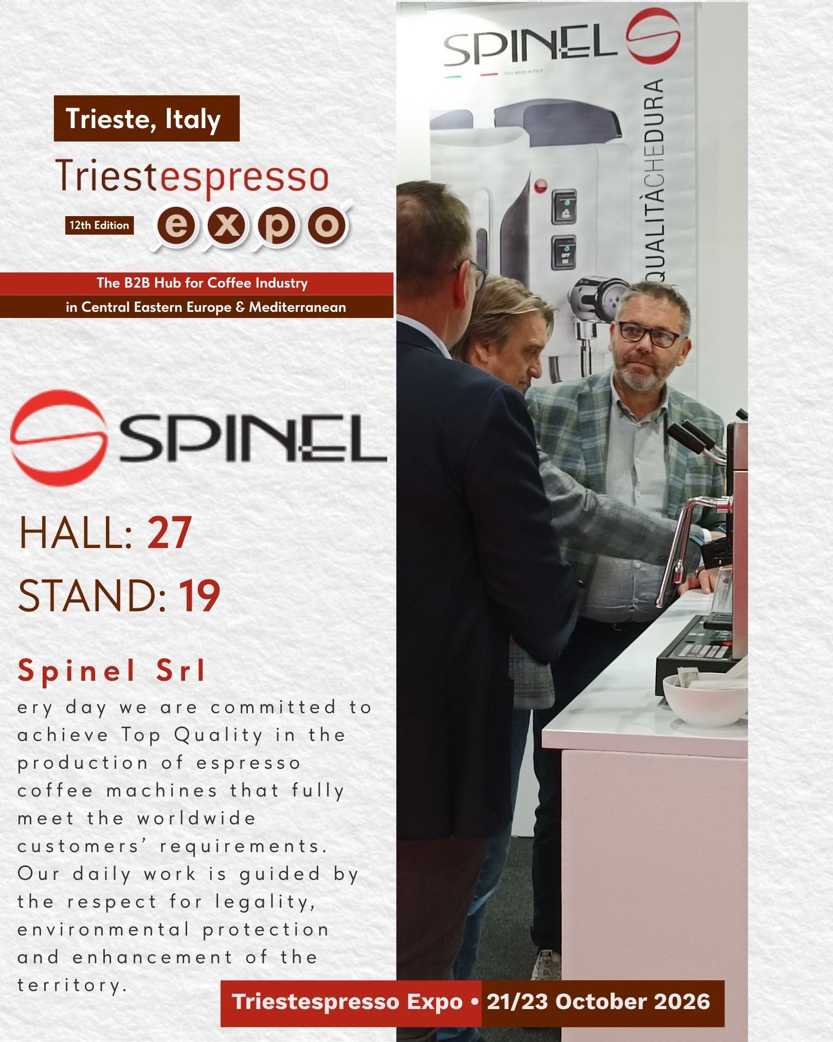 Spinel Srl - Stand Triestespresso Expo