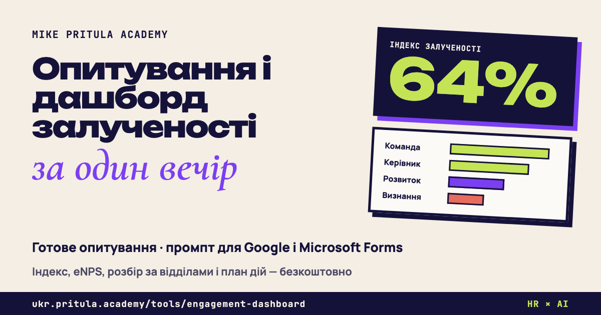 Опитування і дашборд залученості