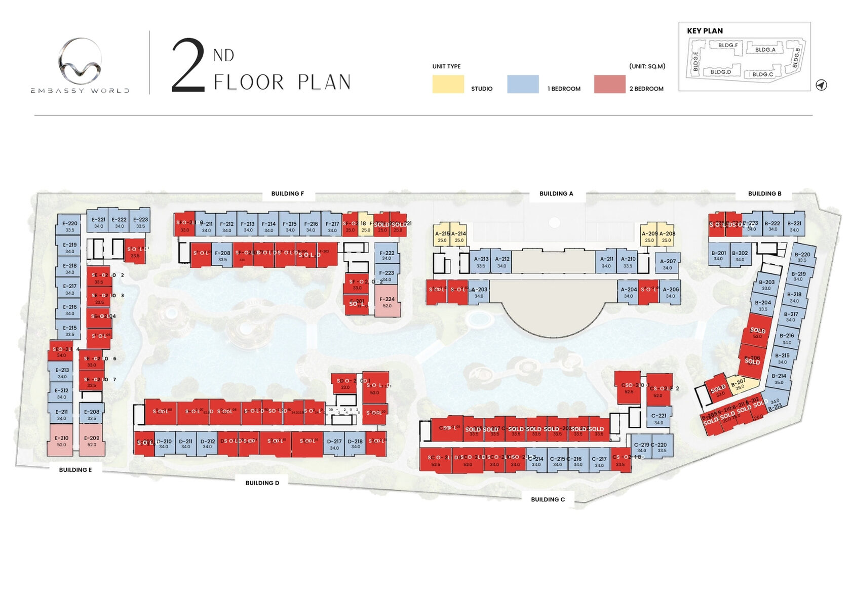Embassy World Pattaya 2nd floor plan