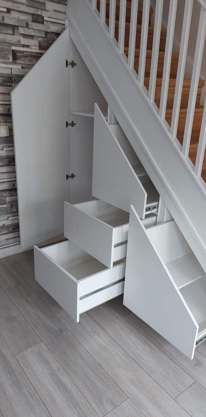 Bespoke under-stair and alcove storage Peterborough