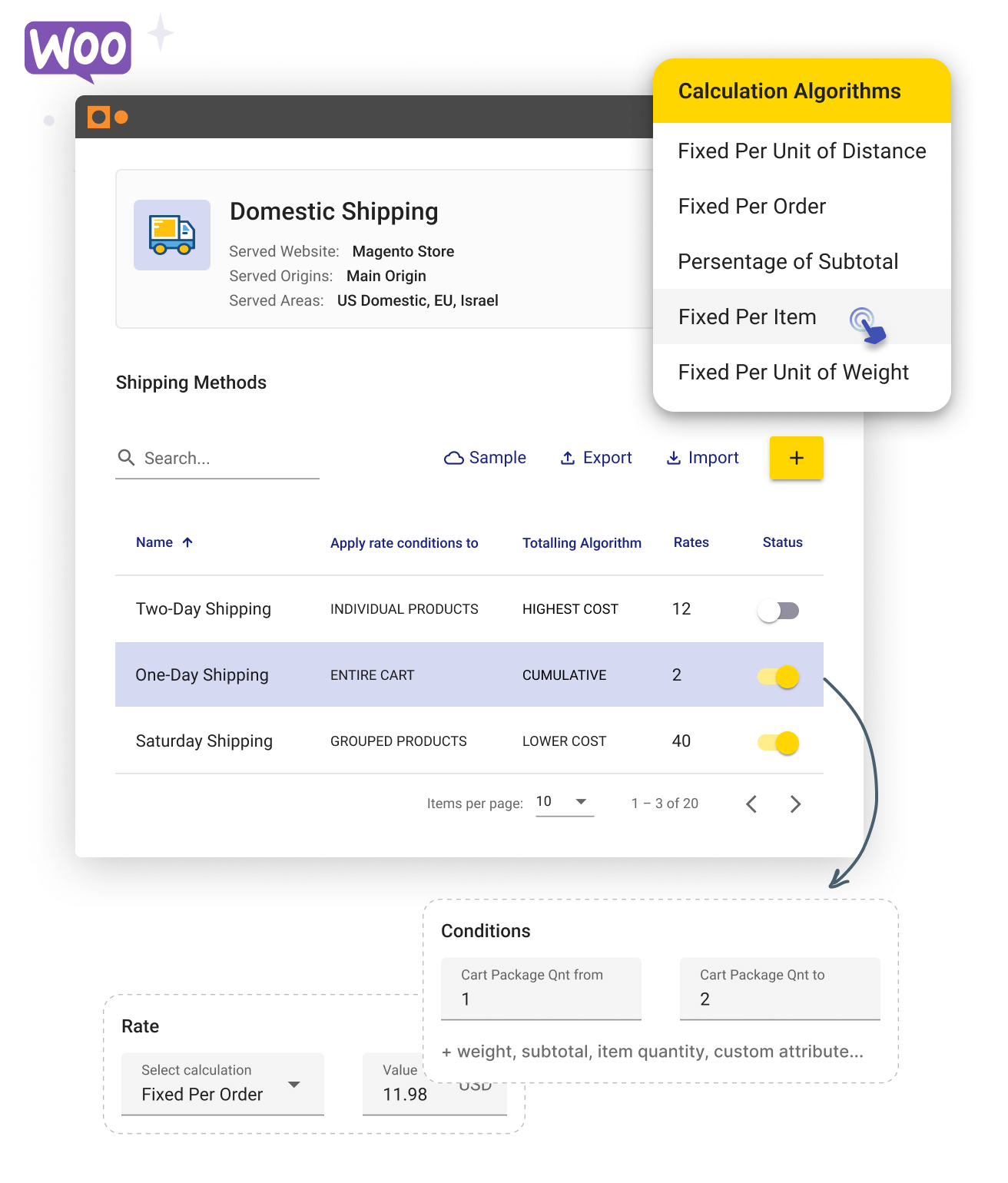 WooCommerce Table Rate Shipping Plugin by Calcurates