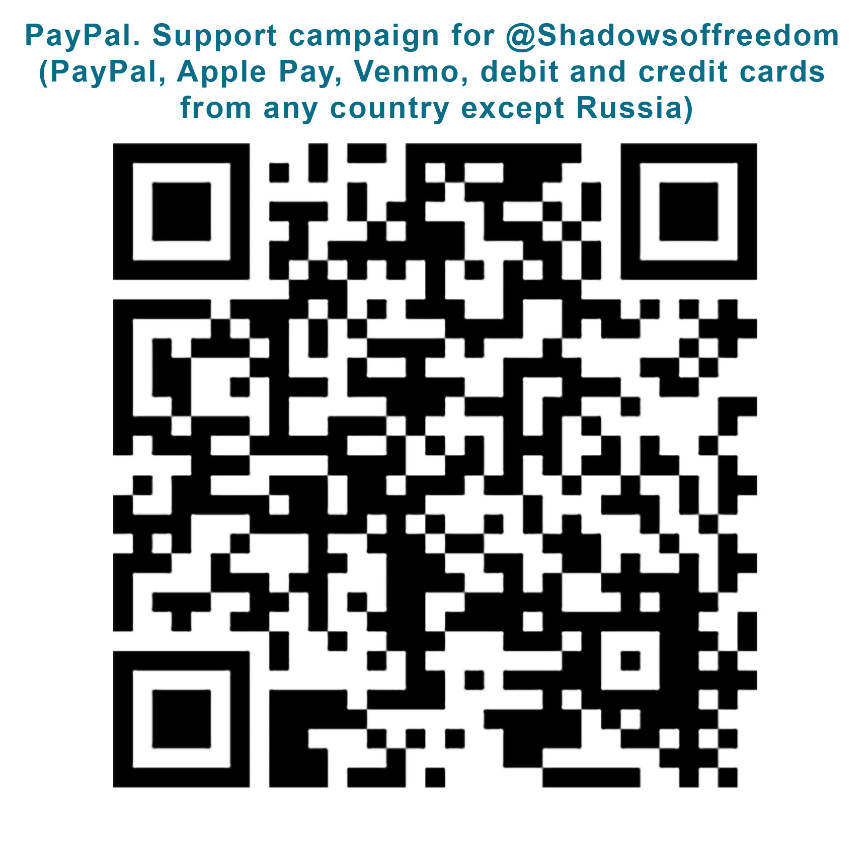 PayPal donation QR code