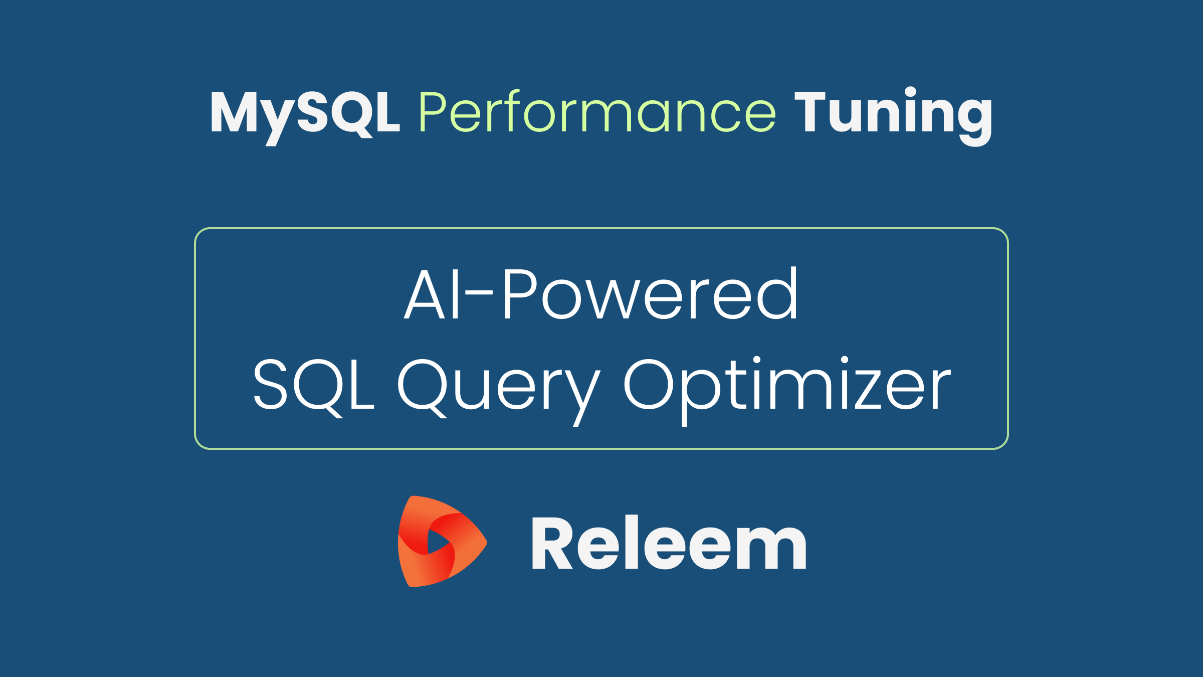 AI-Powered SQL Query Optimizer | Releem