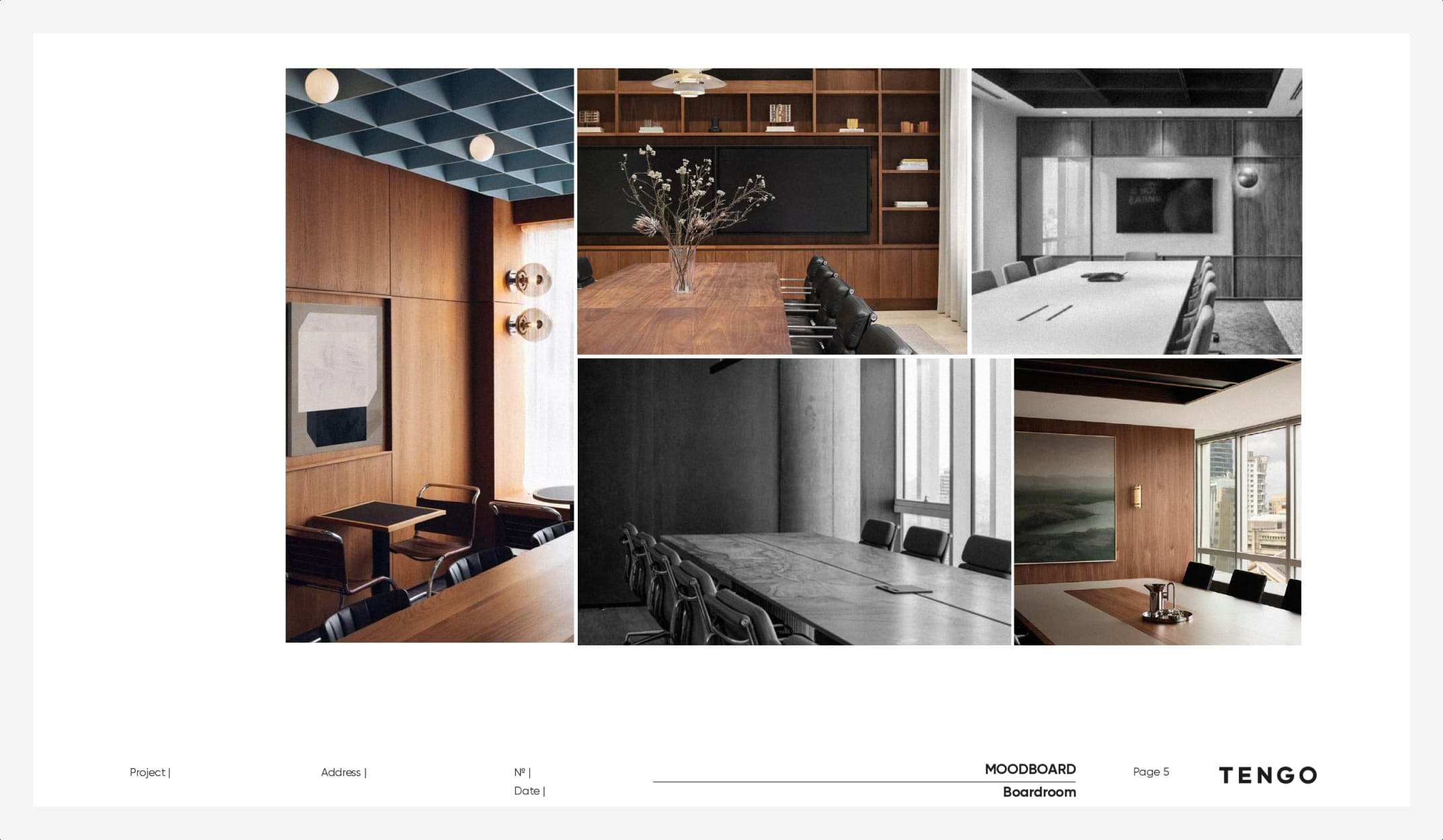 Moodboard projekt biurowy