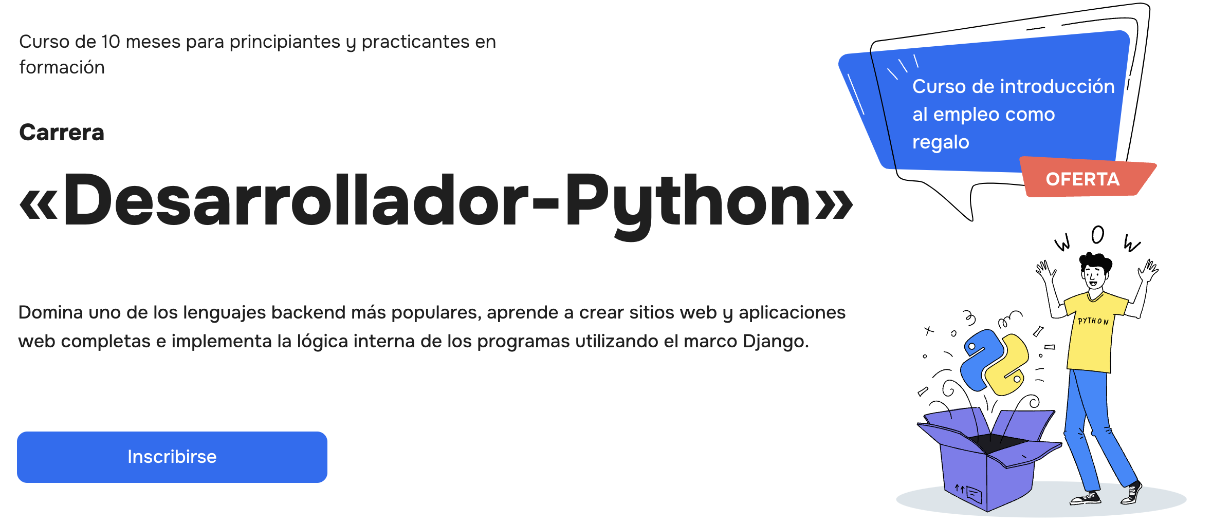 Curso de Desarrollador Python Online: Aprende a Programar en Python ...