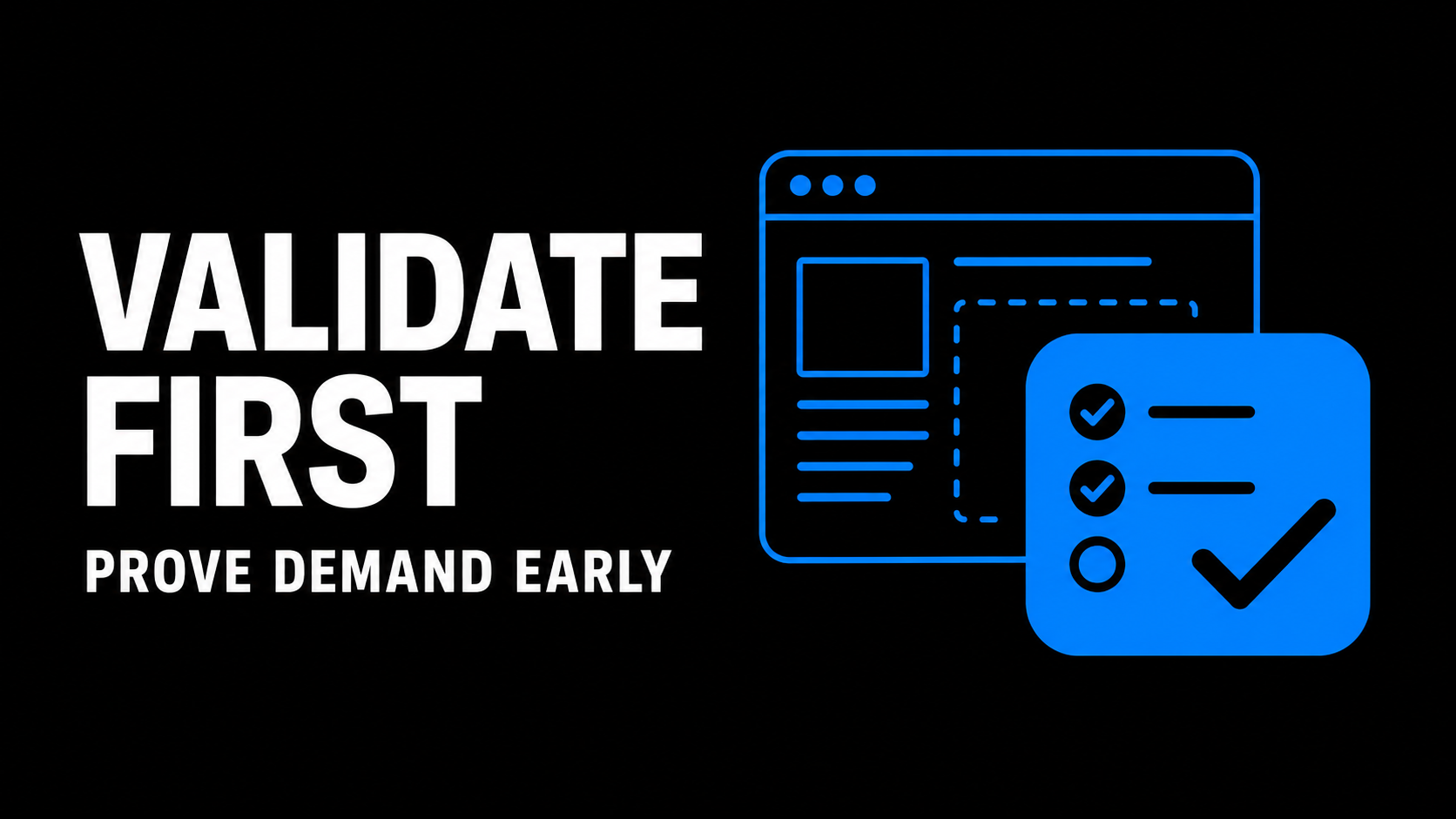Validate First Prove Demand Early