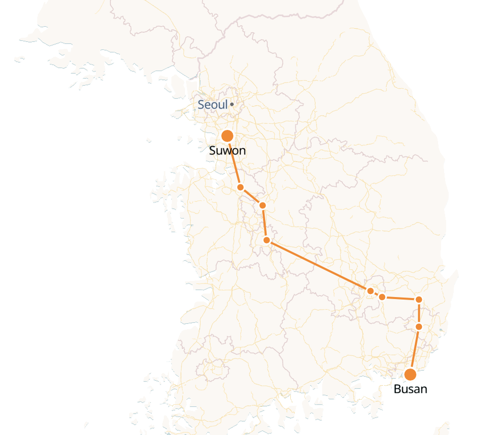 Busan to Suwon KTX Train | Schedule & Tickets - KTX High Speed Trains