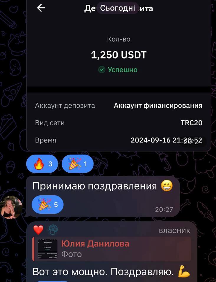 Результат клиента