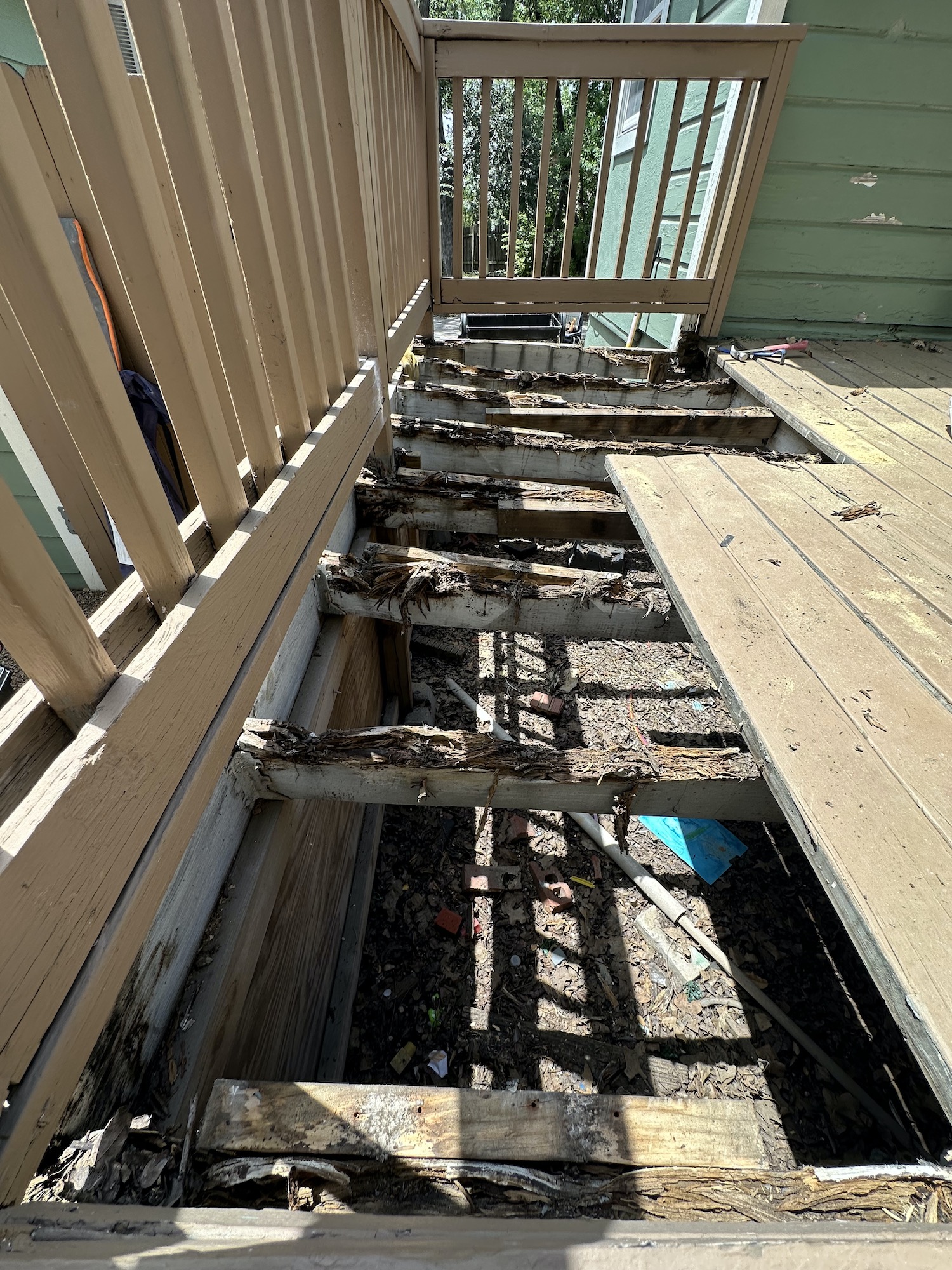 Porch and stair restoration Austin TX — process photo 1 of 23