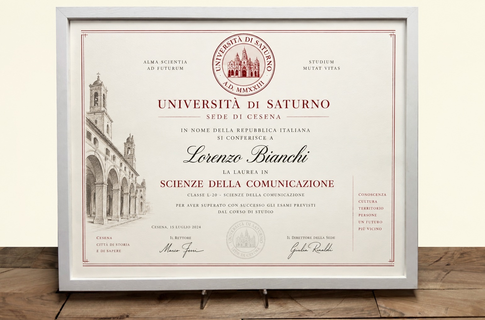 Cornice Laurea Personalizzata