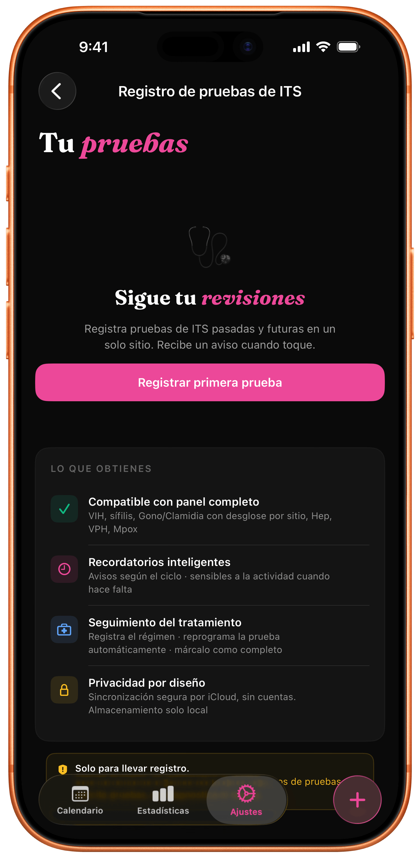 Registro de pruebas de ITS