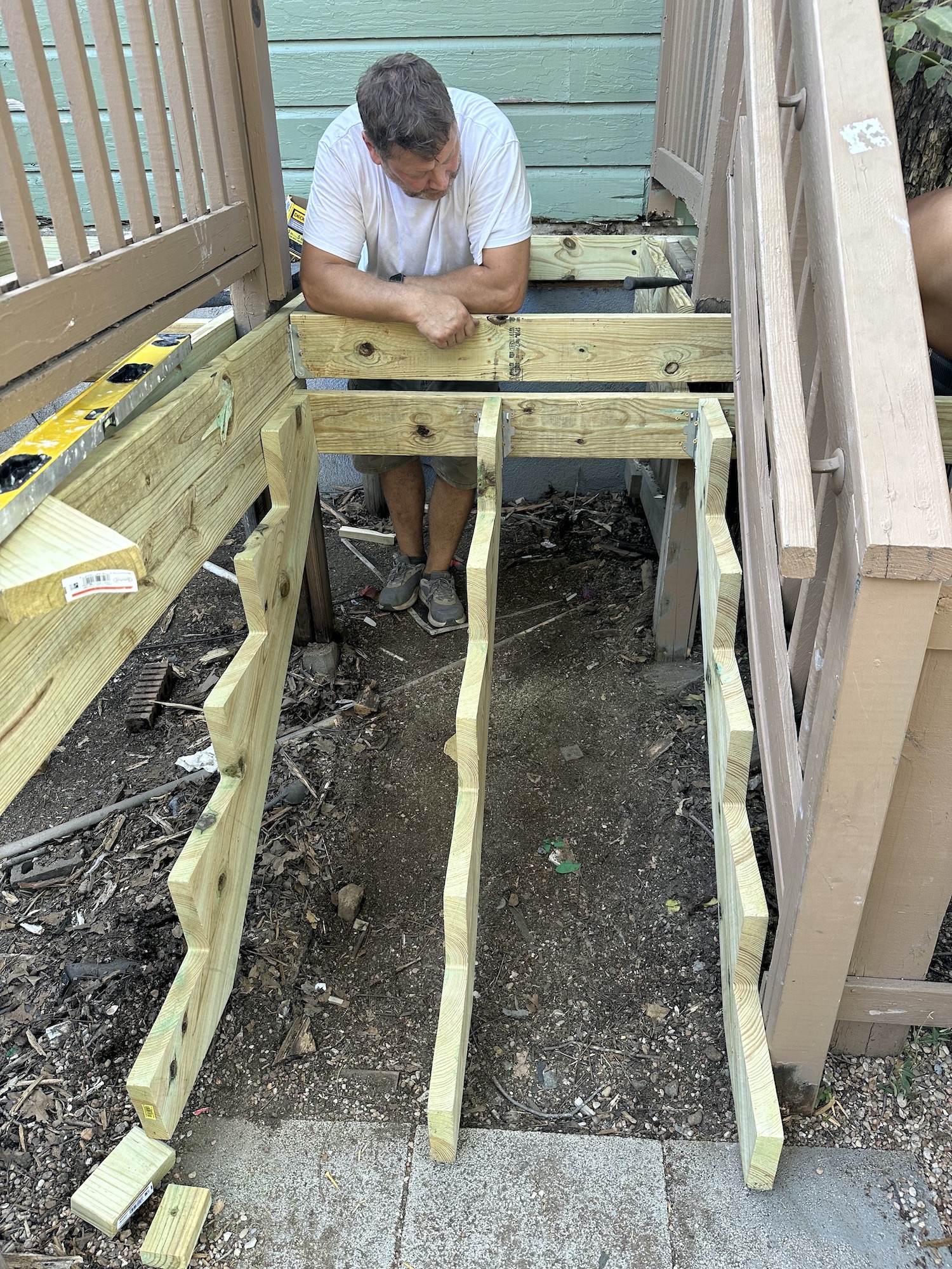 Porch and stair restoration Austin TX — process photo 11 of 23