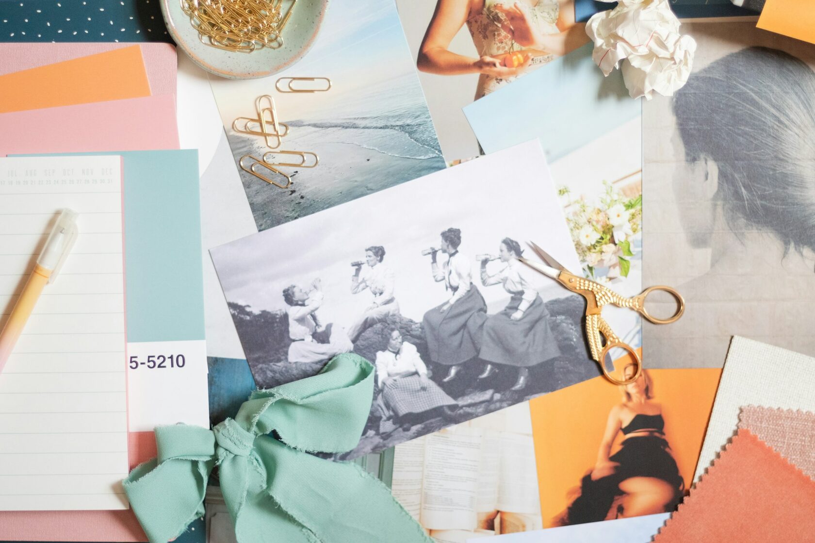 Creative moodboard styling