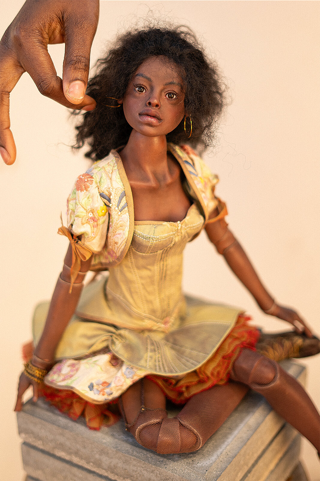 Black bjd doll