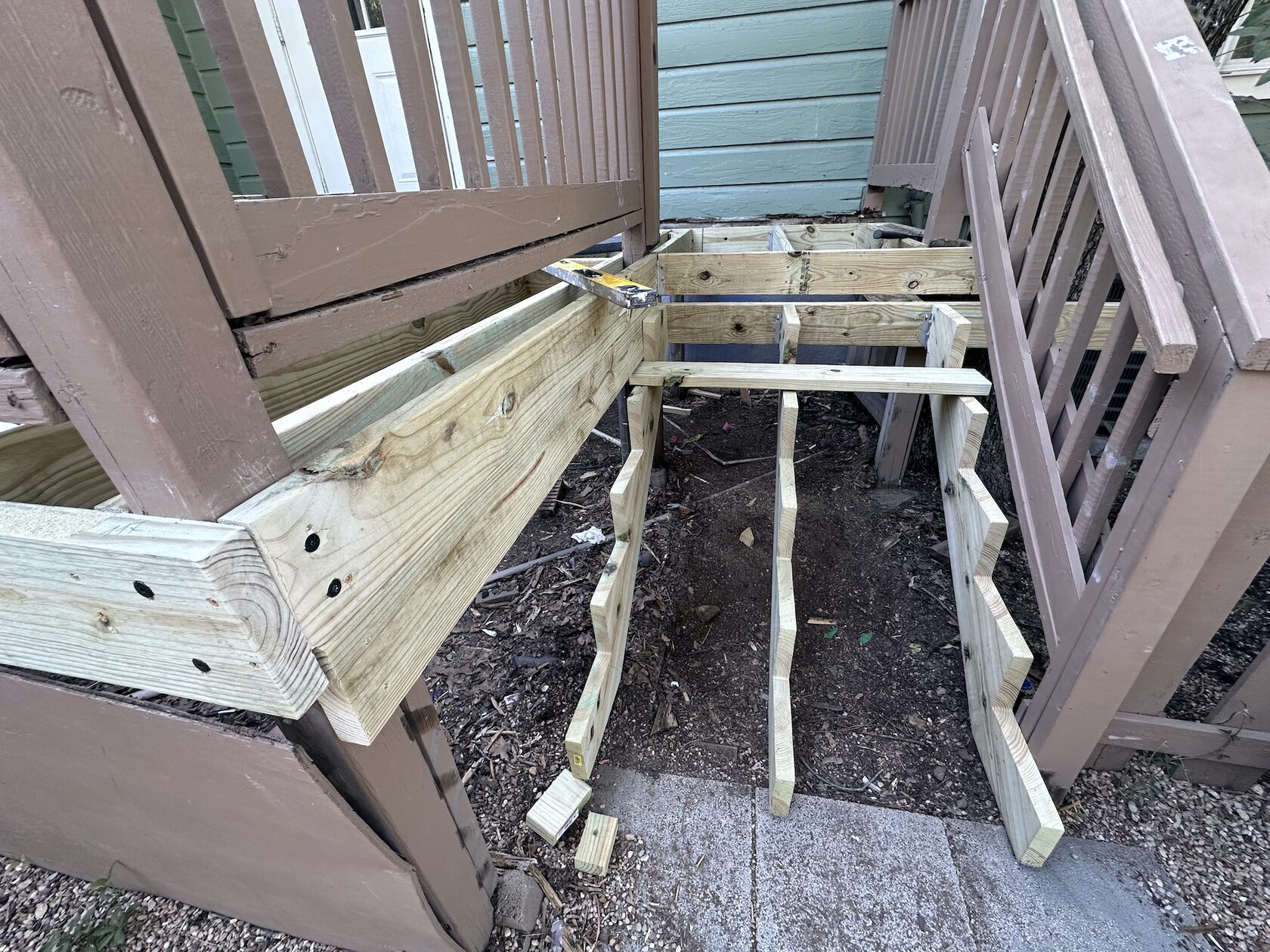 Porch and stair restoration Austin TX — process photo 14 of 23