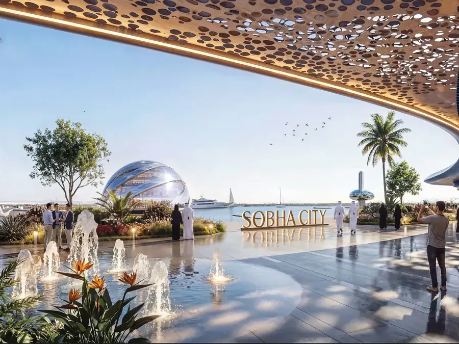 Sobha City Abu Dhabi community plaza and amenities