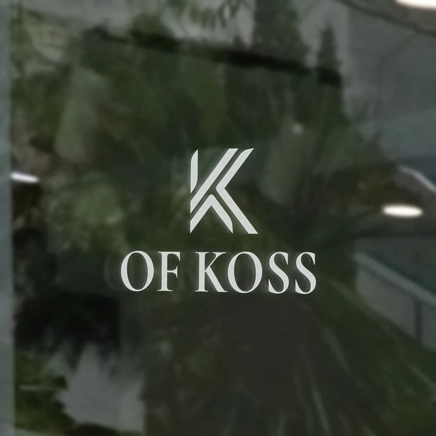 Of KOSS logo on a shop window