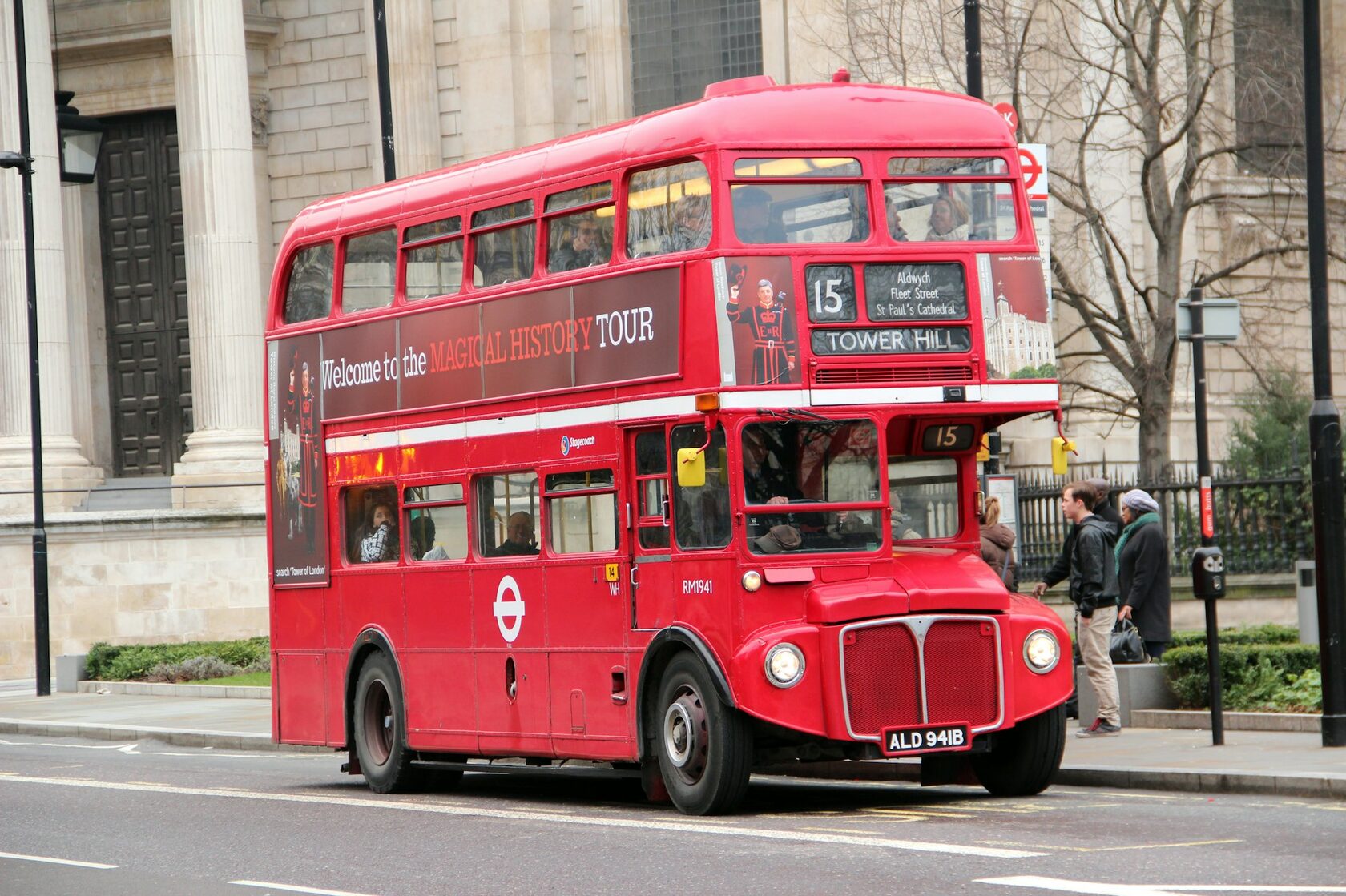 Red double-decker bus