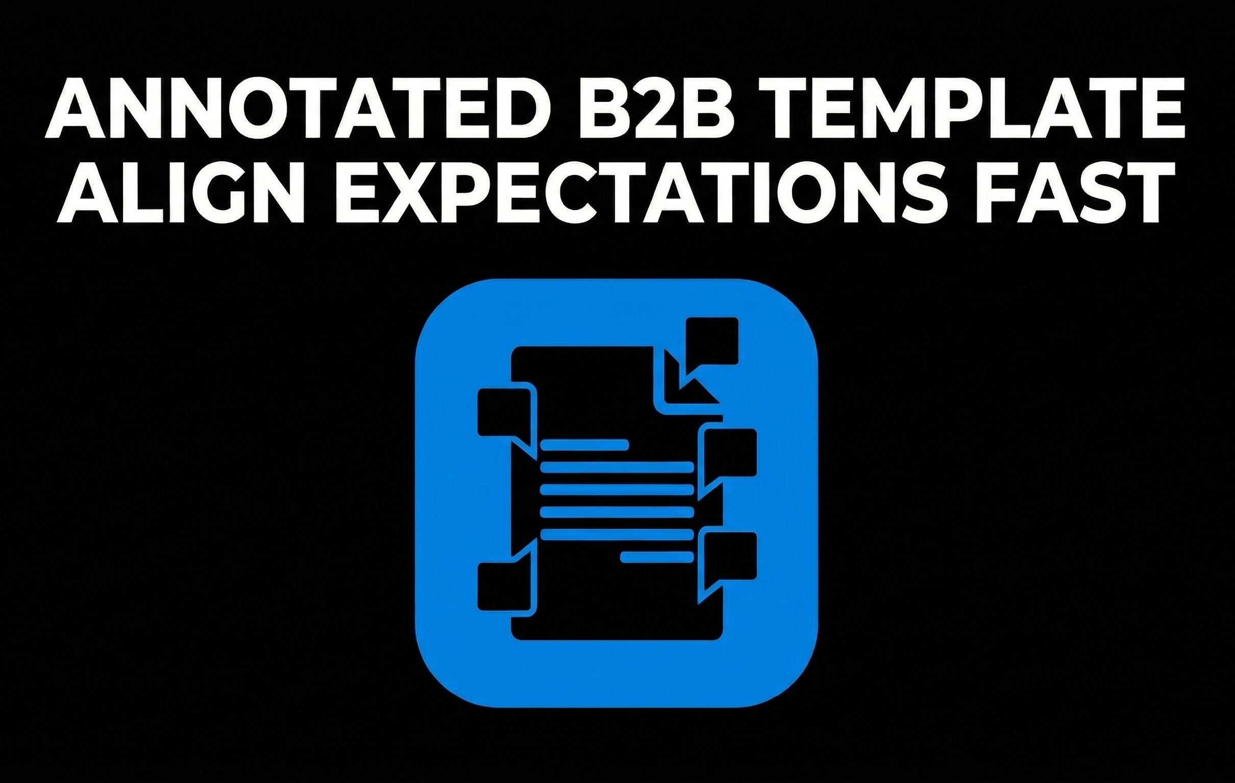 Annotated B2B Template Align Expections Fast
