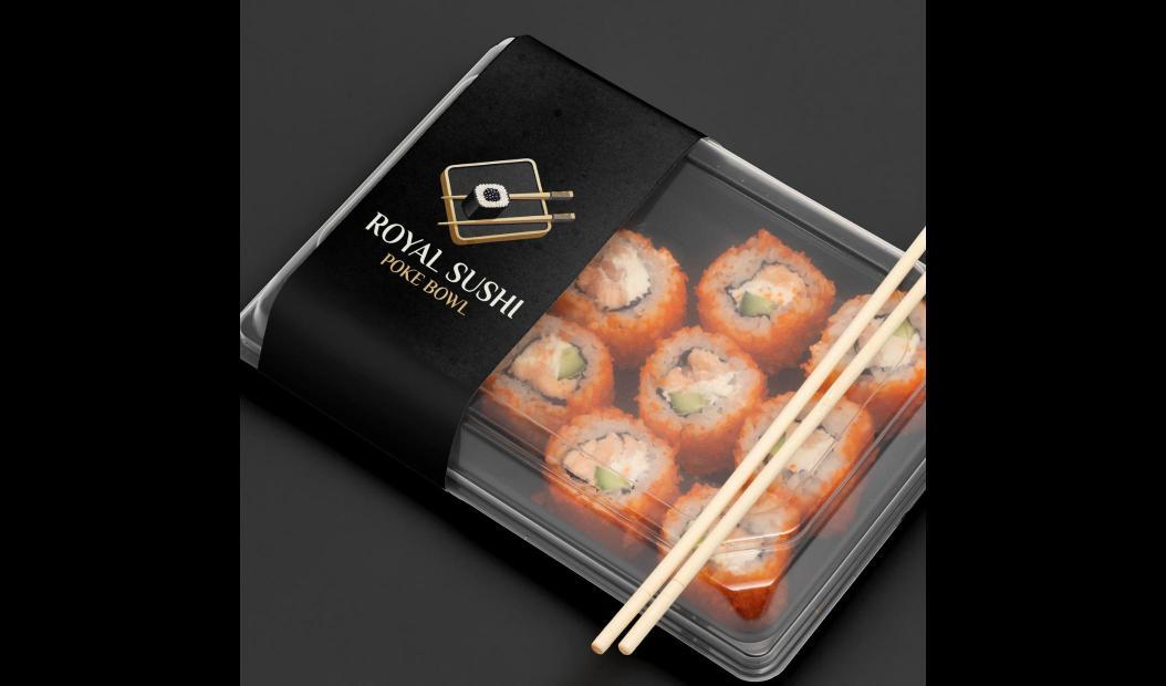 Упаковка для суші з логотипом Royal Sushi