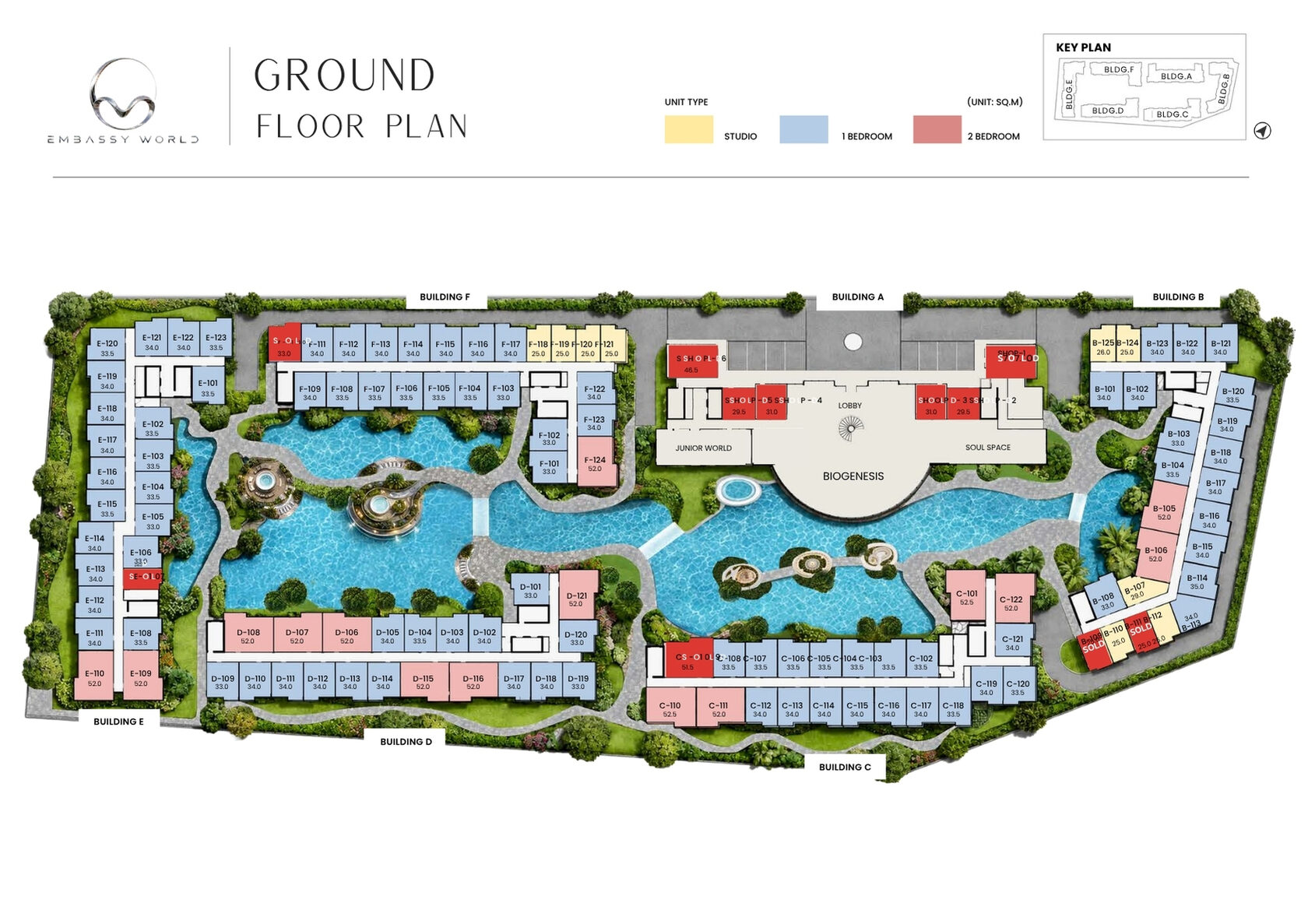 Embassy World Pattaya ground floor plan