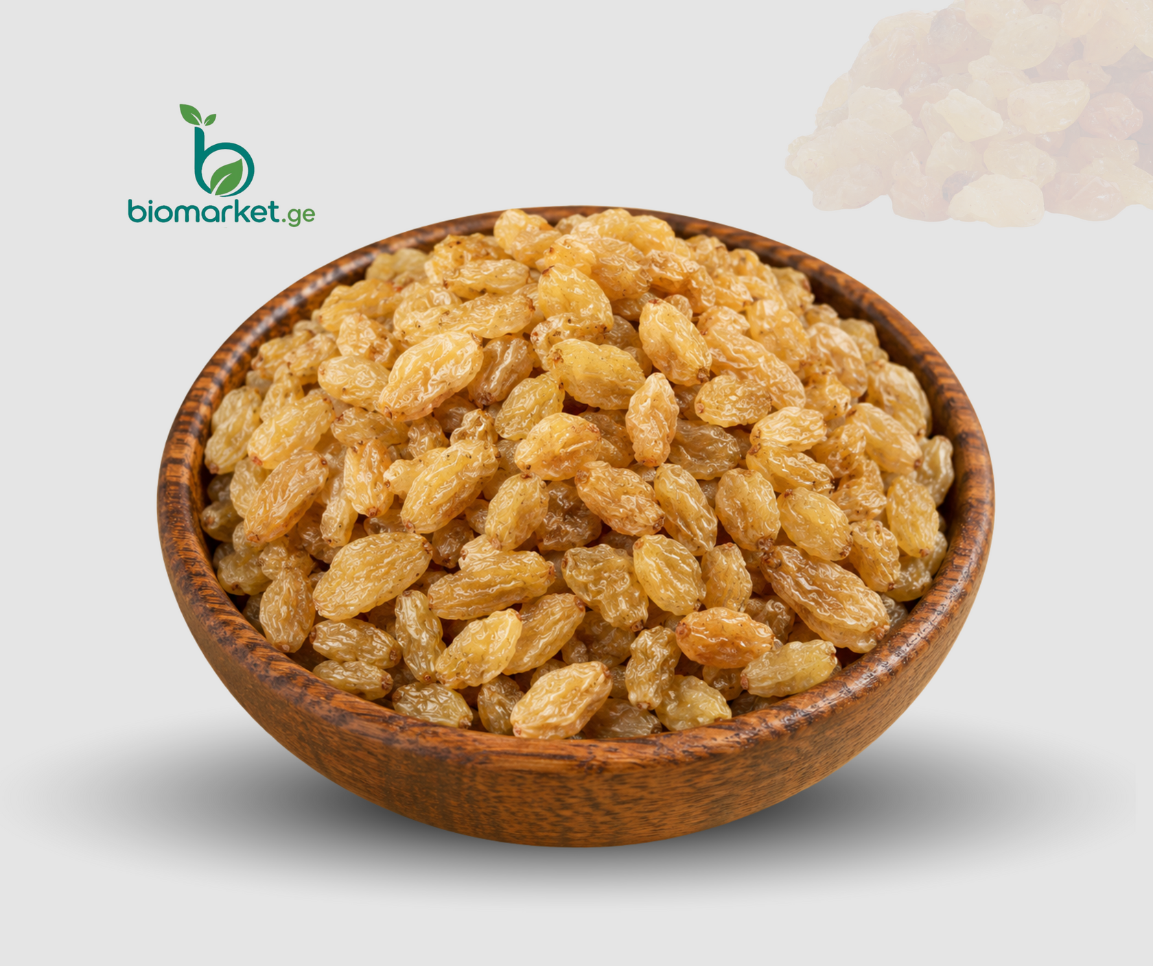 თეთრი ქიშმიში (ჯამბო გოლდენი) - Golden Raisins
