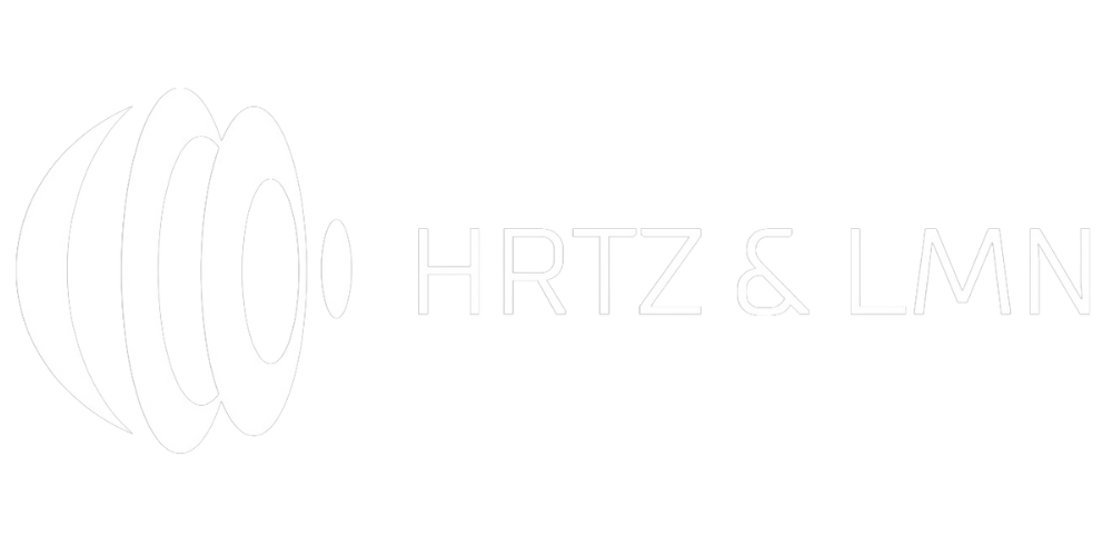 The logo of HRTZ &amp; LMN company which is a distributor of Hi-Fi Audio brands in Armenia